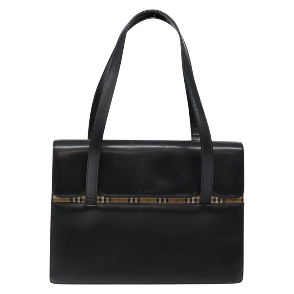 Burberry Black Leather Handbag ( )