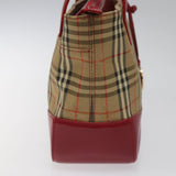 Burberry Nova Check Beige Canvas Handbag ( )