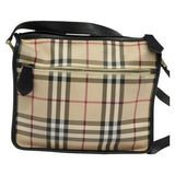Burberry Nova Check Beige Canvas Shoulder Bag ( )