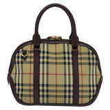 Burberry Nova Check Beige Canvas Handbag ( )