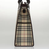 Burberry Nova Check Beige Canvas Handbag ( )