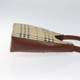 Burberry Haymarket Beige Canvas Shoulder Bag ( )