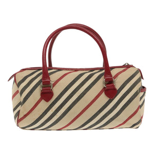 Burberry Nova Check Beige Synthetic Handbag ( )