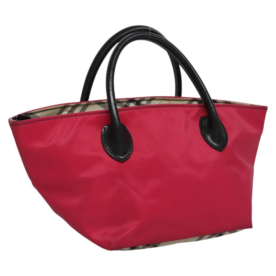 Burberry Nova Check Pink Synthetic Handbag ( )