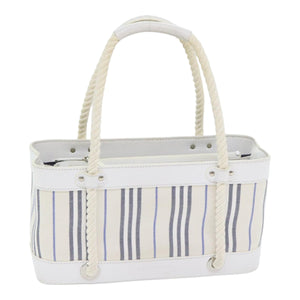 Burberry White Canvas Handbag ( )