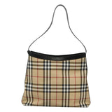 Burberry Nova Check Beige Canvas Shoulder Bag ( )