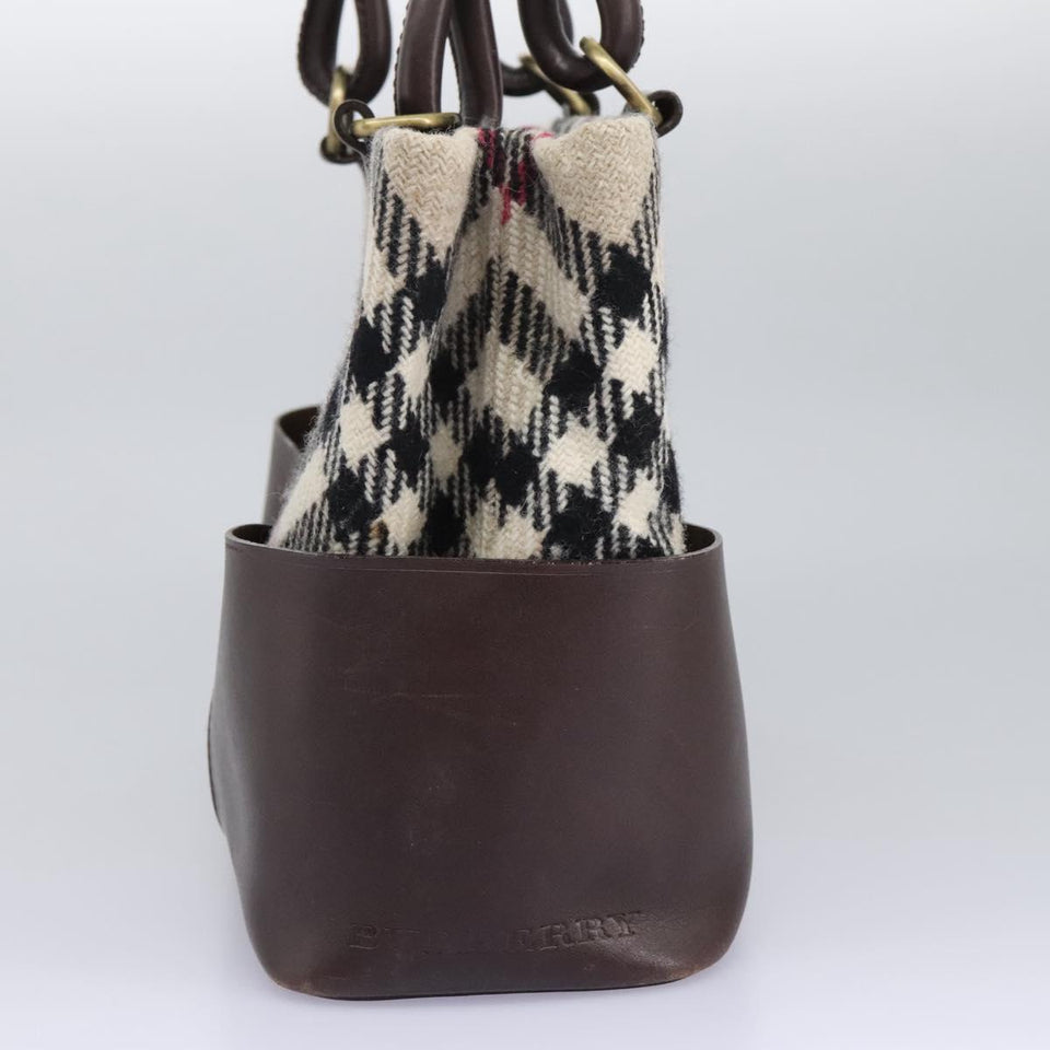Burberry Nova Check Beige Wool Handbag ( )