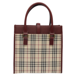 Burberry Nova Check Beige Canvas Handbag ( )
