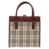 Burberry Nova Check Beige Canvas Handbag ( )