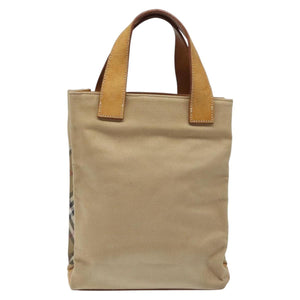 Burberry Nova Check Brown Canvas Handbag ( )