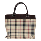Burberry Nova Check Beige Canvas Handbag ( )