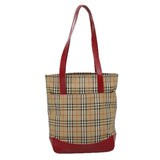 Burberry Nova Check Beige Canvas Tote Bag ( )