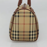 Burberry Nova Check Beige Canvas Handbag ( )