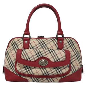 Burberry Nova Check Beige Canvas Handbag ( )