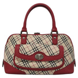 Burberry Nova Check Beige Canvas Handbag ( )