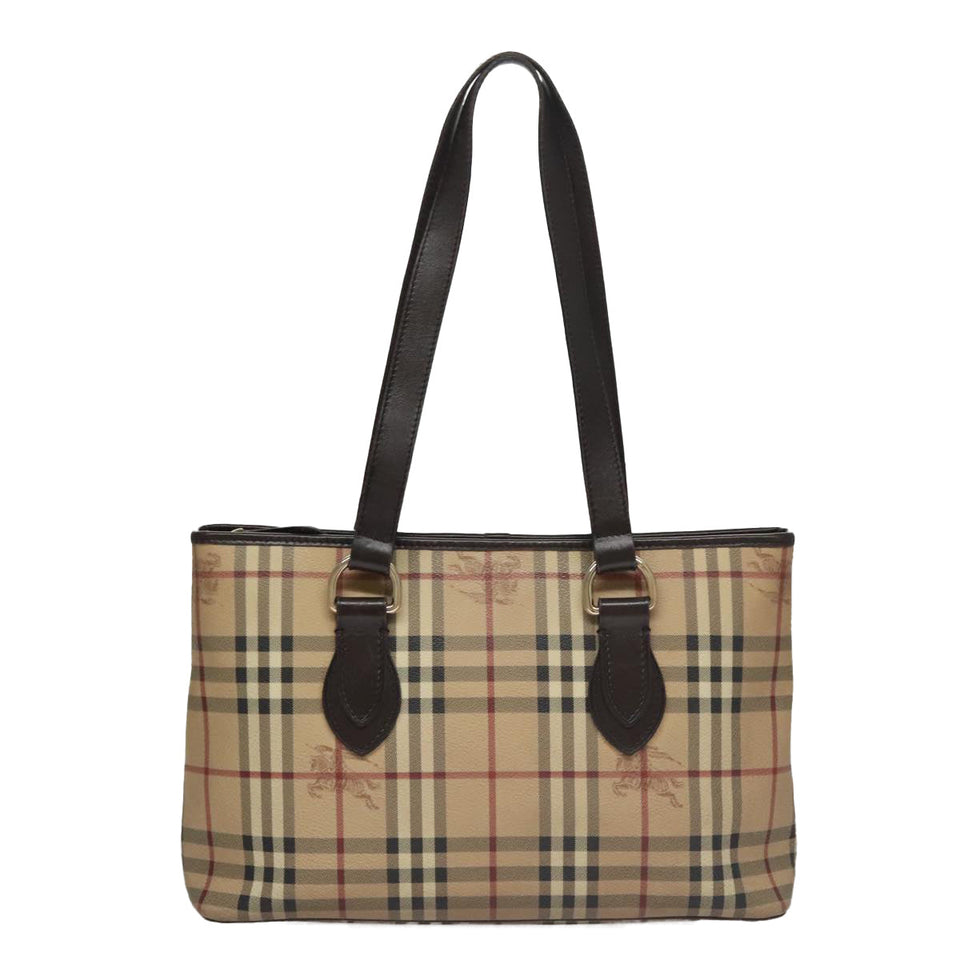 Burberry Nova Check Beige Canvas Tote Bag ( )