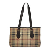 Burberry Nova Check Beige Canvas Tote Bag ( )