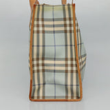 Burberry Nova Check Blue Canvas Tote Bag ( )