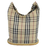 Burberry Nova Check Beige Canvas Shoulder Bag ( )