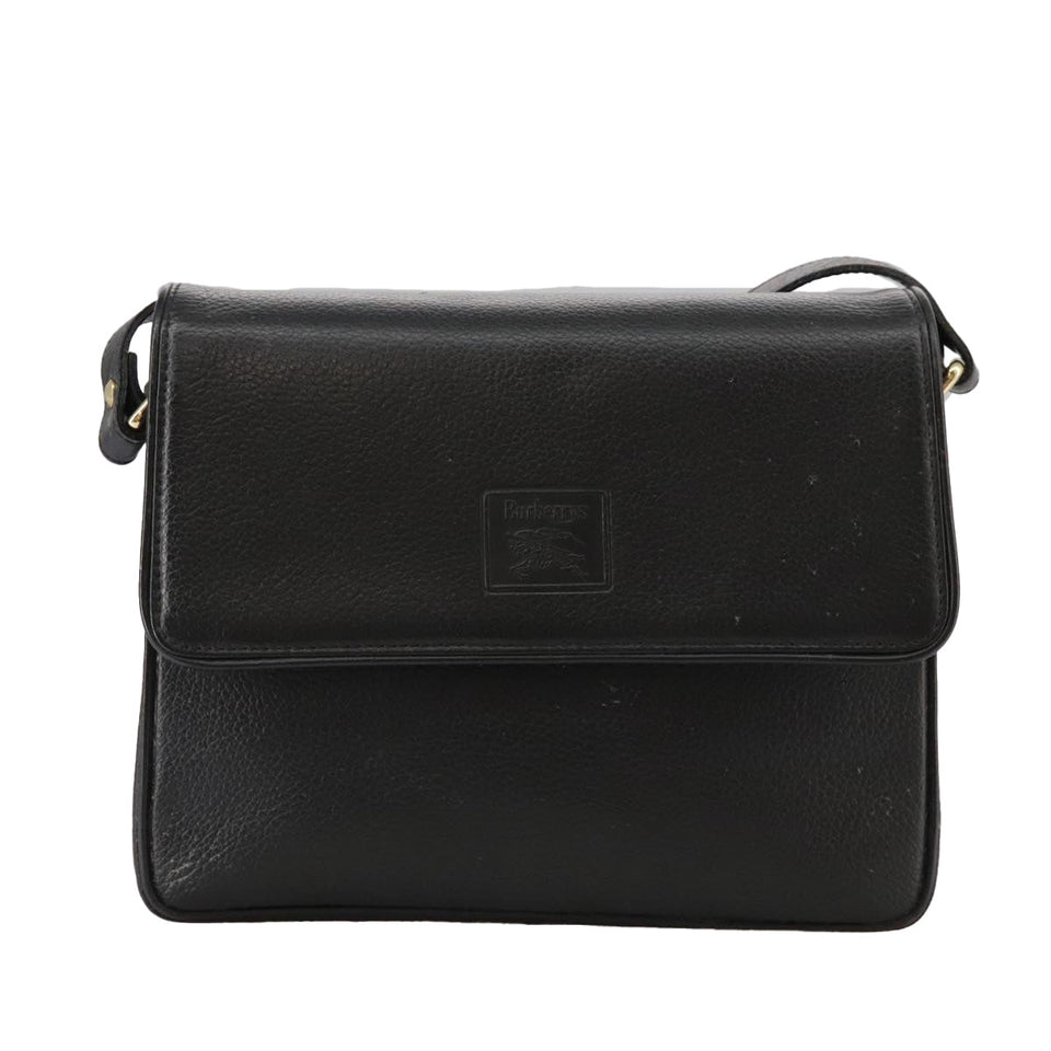 Burberry Black Leather Shoulder Bag ( )