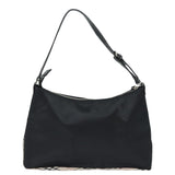 Burberry Nova Check Black Synthetic Handbag ( )