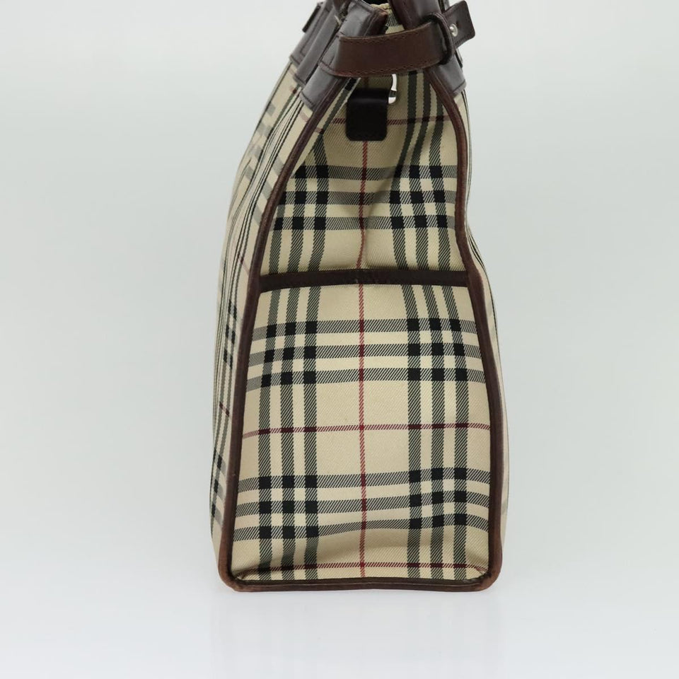 Burberry Nova Check Beige Canvas Handbag ( )