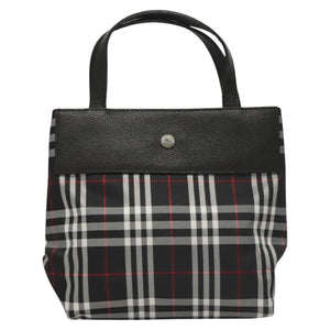 Burberry Nova Check Black Nylon Handbag ( )