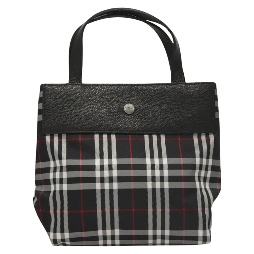 Burberry Nova Check Black Nylon Handbag ( )