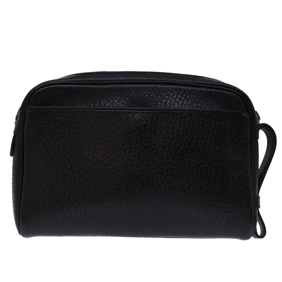 Burberry Black Leather Clutch Bag ( )