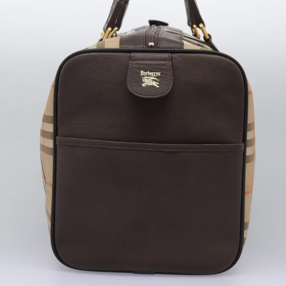 Burberry Haymarket Beige Canvas Travel Bag ( )