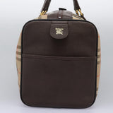 Burberry Haymarket Beige Canvas Travel Bag ( )