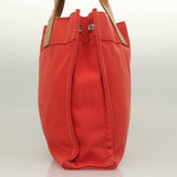 Burberry Red Canvas Tote Bag ( )