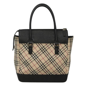 Burberry Nova Check Beige Canvas Handbag ( )