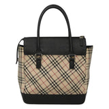 Burberry Nova Check Beige Canvas Handbag ( )