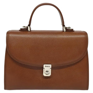 Burberry Nova Check Brown Leather Handbag ( )