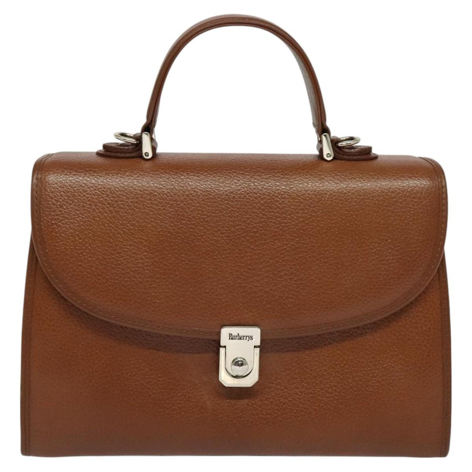 Burberry Nova Check Brown Leather Handbag ( )