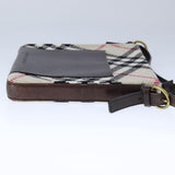 Burberry Nova Check Beige Canvas Shoulder Bag ( )