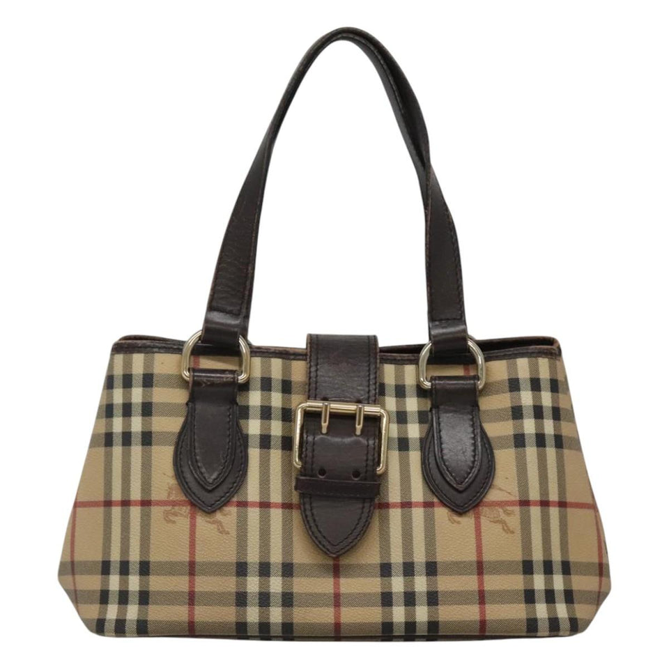 Burberry Nova Check Beige Canvas Tote Bag ( )