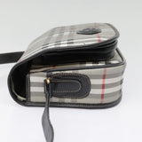 Burberry Nova Check Grey Leather Shoulder Bag ( )