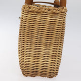 Burberry Beige, Brown Wicker Tote Bag ( )