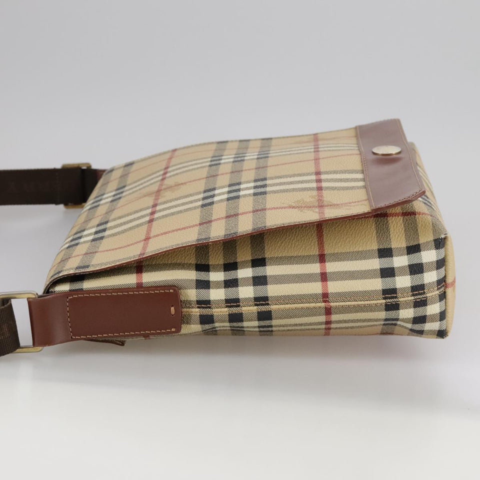 Burberry Nova Check Beige Canvas Shoulder Bag ( )