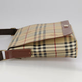 Burberry Nova Check Beige Canvas Shoulder Bag ( )
