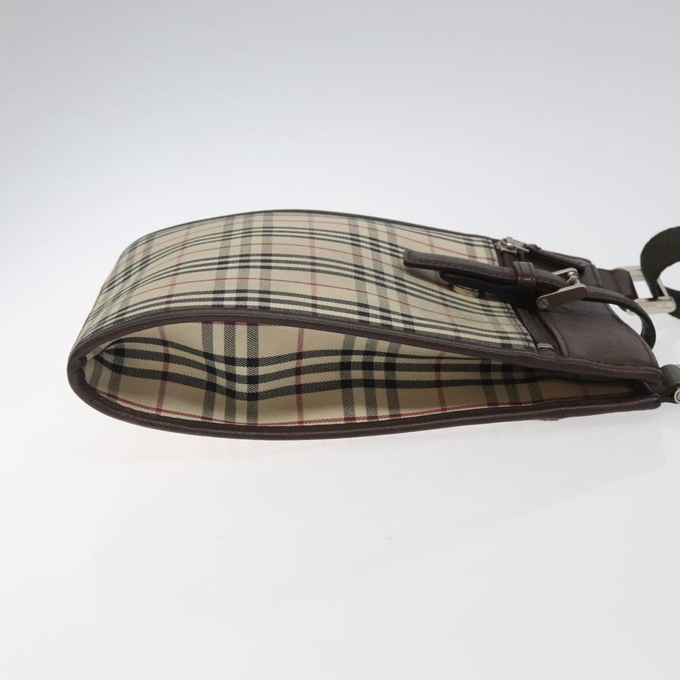 Burberry Nova Check Beige Canvas Shoulder Bag ( )