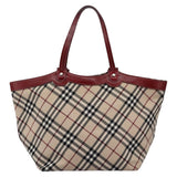 Burberry Nova Check Beige Canvas Tote Bag ( )