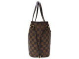 Louis Vuitton Neverfull PM Tote Bag Pouch Damier Ebene Brown