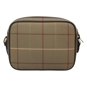 Burberry Vintage Check Beige Canvas Shoulder Bag ( )
