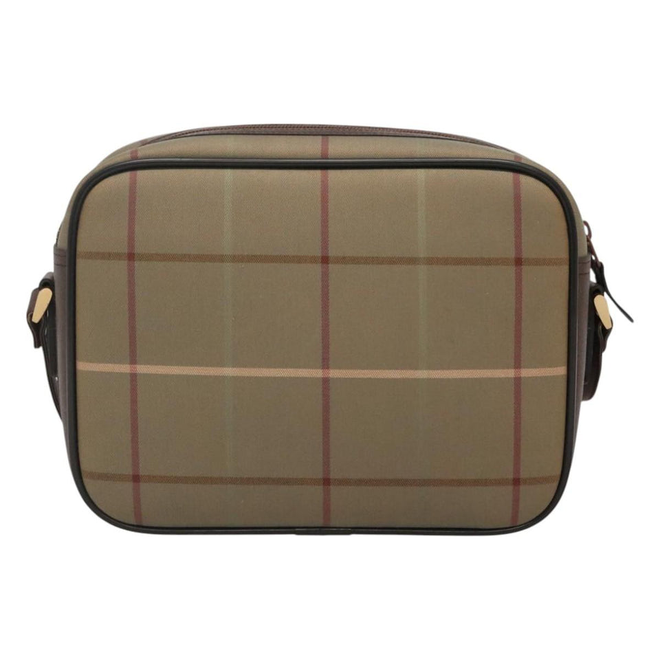Burberry Vintage Check Beige Canvas Shoulder Bag ( )