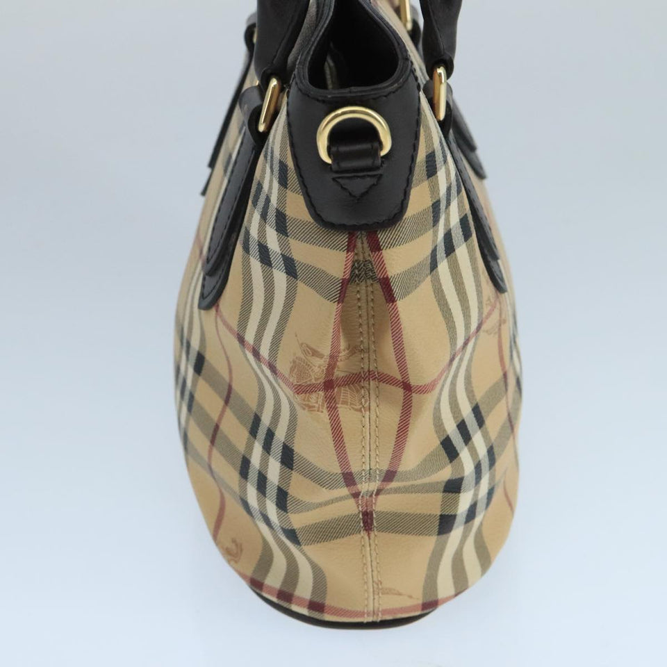 Burberry Nova Check Beige Canvas Handbag ( )