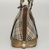 Burberry Nova Check Beige Canvas Handbag ( )
