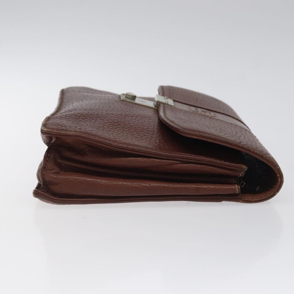 Burberry Brown Leather Clutch Bag ( )